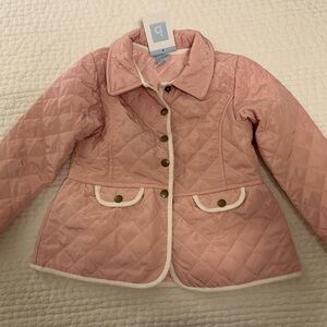 NWT Bella Bliss pink quilted coat size 7